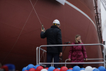 ОСК спустила на воду морозильный рыболовецкий траулер "Виктор Гаврилов" в Калининграде