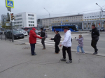 Акция в поддержку программы КПРФ «Красные в городе»