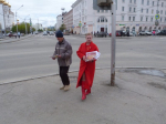 Акция в поддержку программы КПРФ «Красные в городе»
