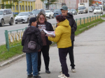 Акция в поддержку программы КПРФ «Красные в городе»