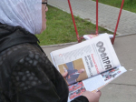 Акция в поддержку программы КПРФ «Красные в городе»