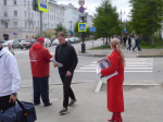 Акция в поддержку программы КПРФ «Красные в городе»