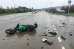 В Магадане госавтоинспекторы устанавливают обстоятельства ДТП на улице Пролетарской, в котором пострадал мотоциклист